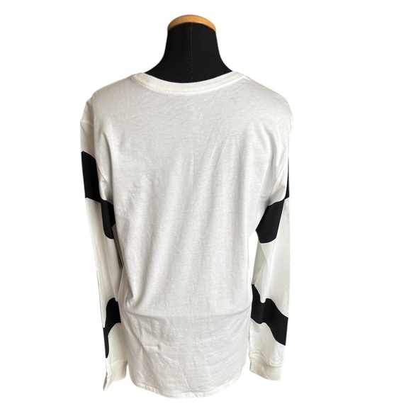 New Nike Air Shirt Long Sleeve White and Black Tee Athletic Cut Unisex Size M - Picture 3 of 10